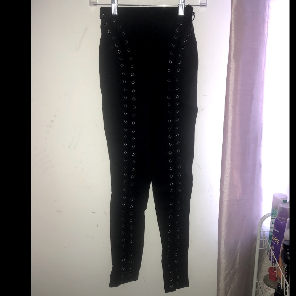 Fashion nova laced up pants